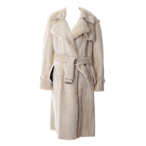 white gucci mink jacket|Gucci trench coat men's.